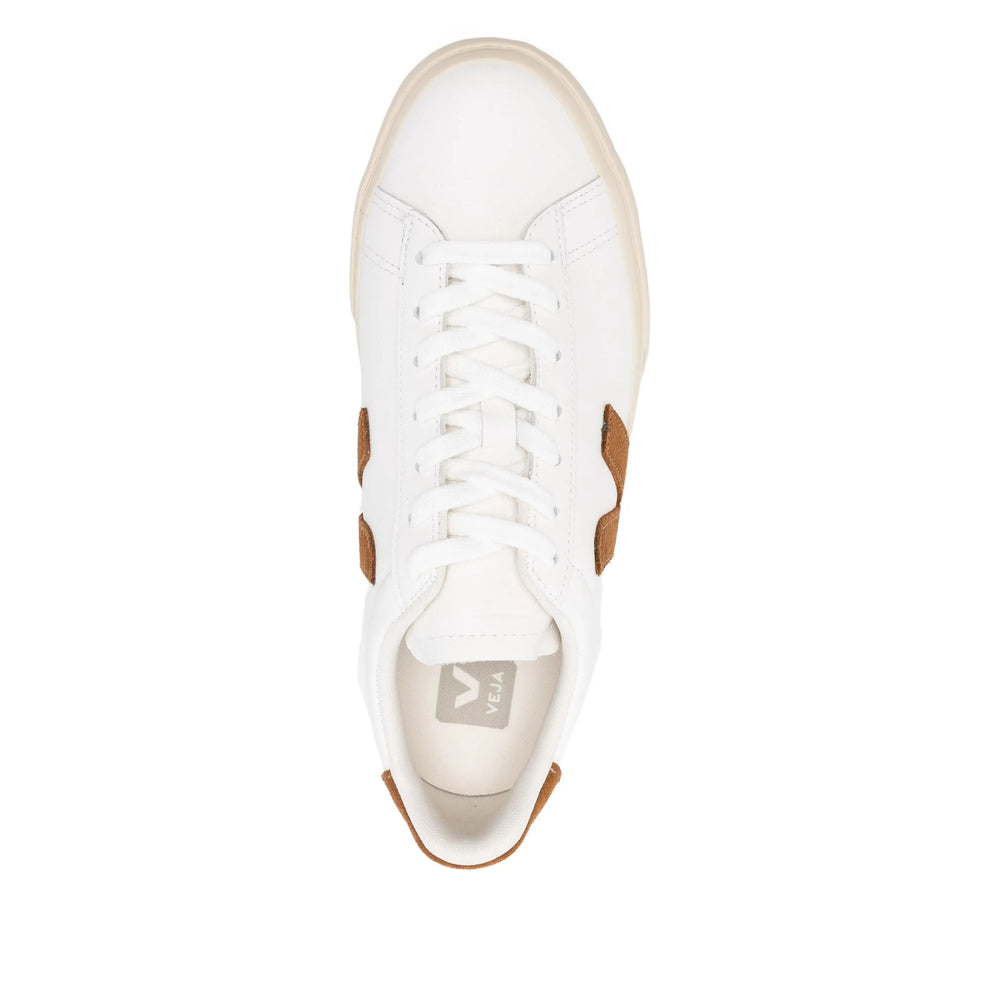Sneaker Veja White/brown Calf Leather: 100