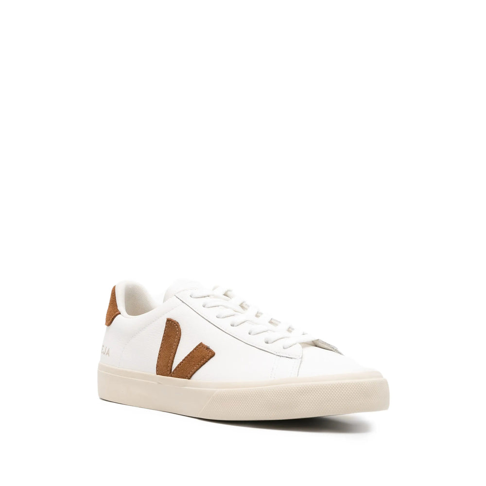 Sneaker Veja White/brown Calf Leather: 100