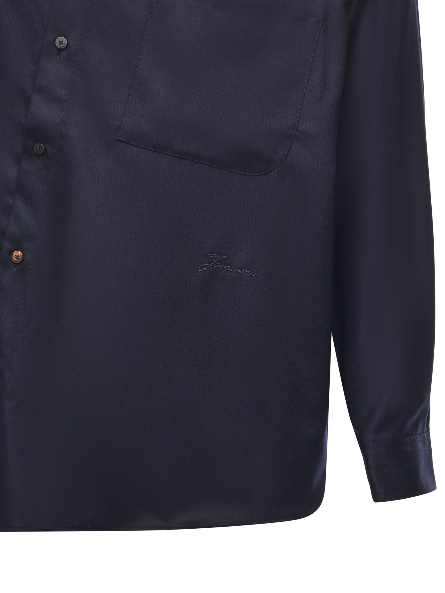Jacquemus Shirts Blue Virgin Wool