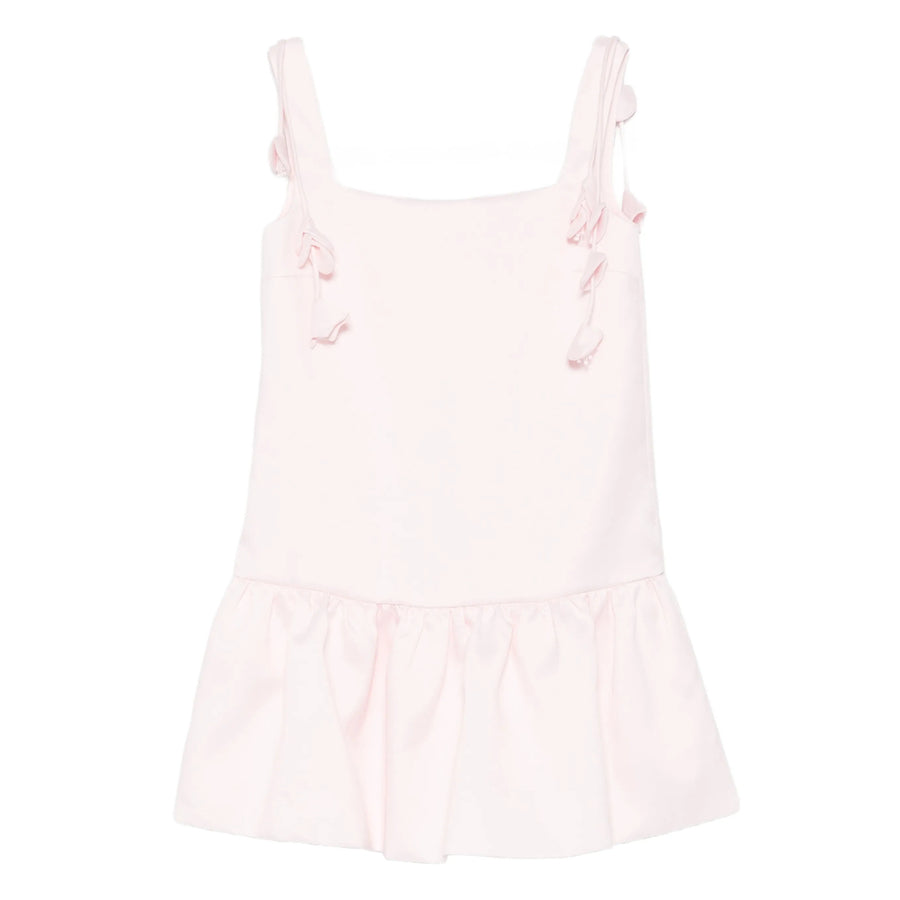 Square Neck Dress With Rear Zip Pink Polyester: 100. Day