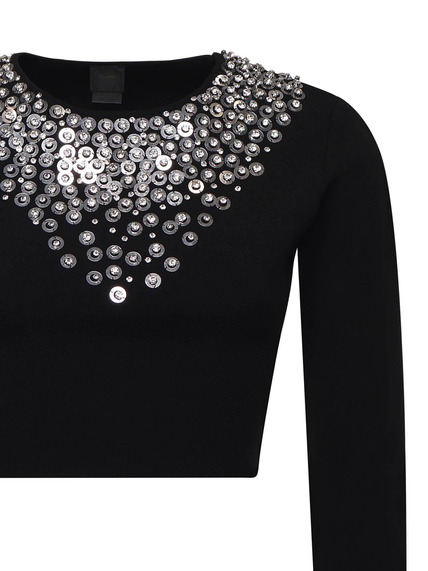Pinko Sweaters Black Viscose