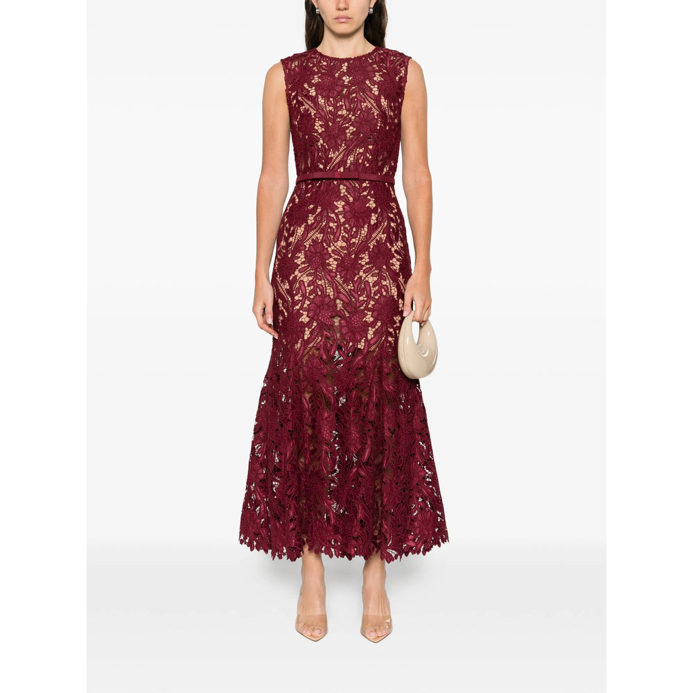 Dress Self-Portrait Red Polyester: 96