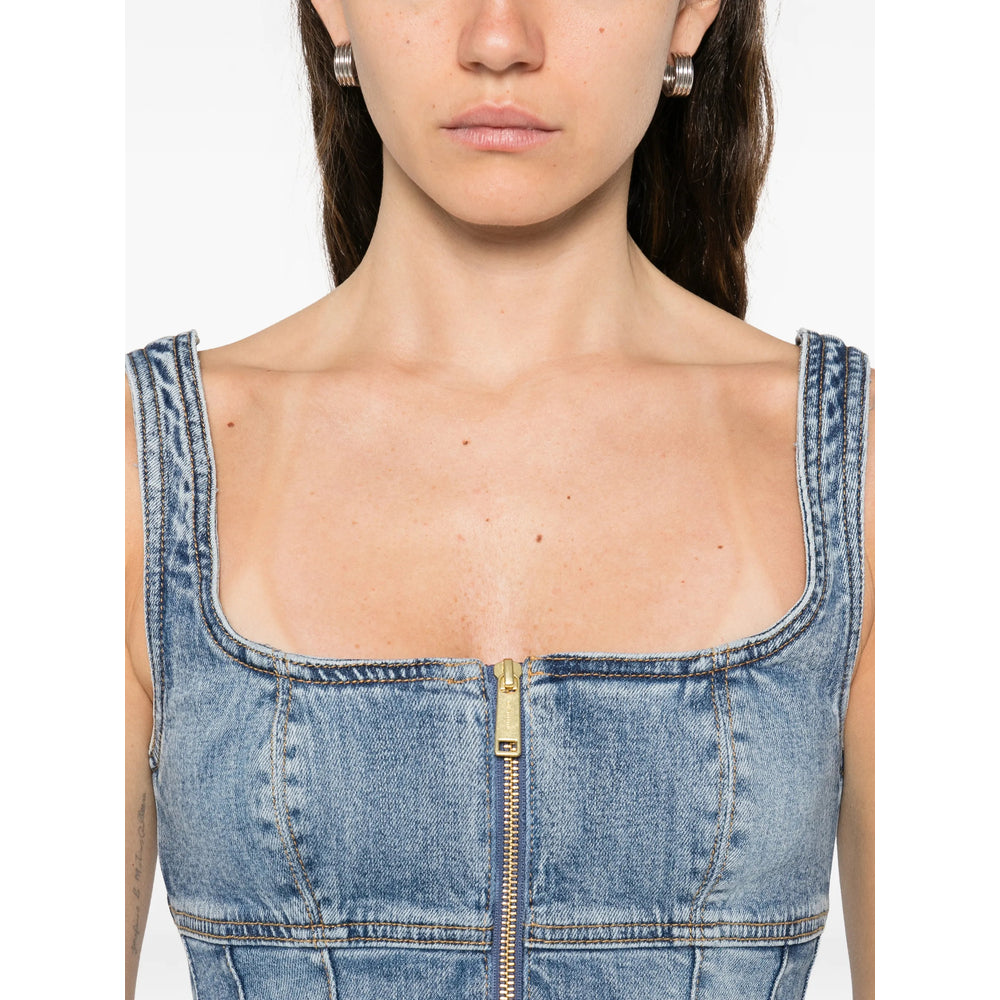Dress Self-Portrait Blue Cotton: 99