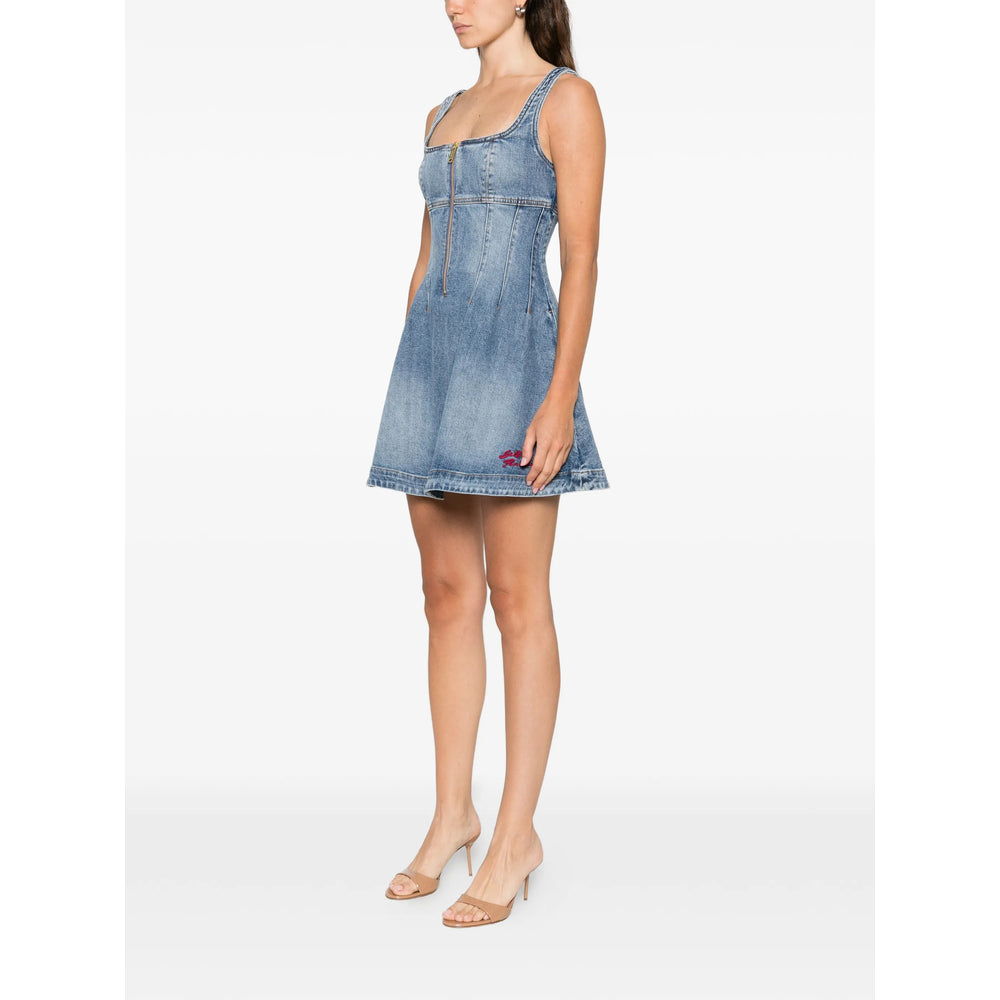 Dress Self-Portrait Blue Cotton: 99