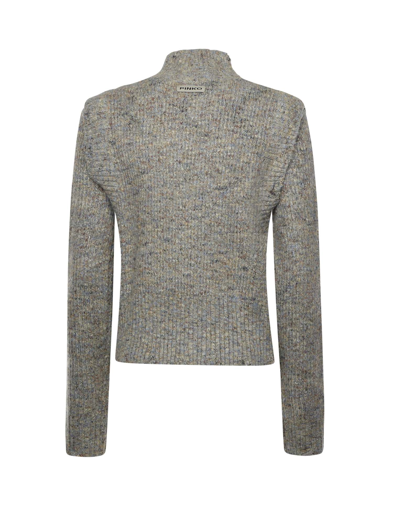 Pinko Sweaters Green/grey/beige Polyester