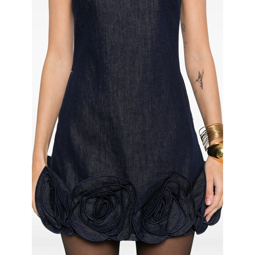 Dress Self-Portrait Blue Cotton: 100