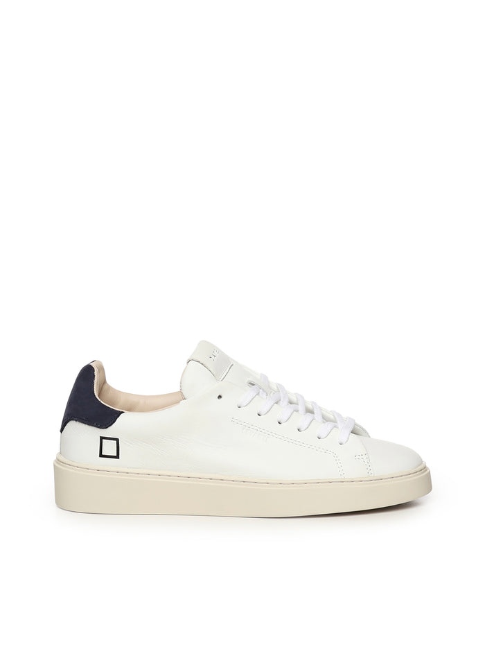 D.a.t.e. Sneakers White-blue Calfskin