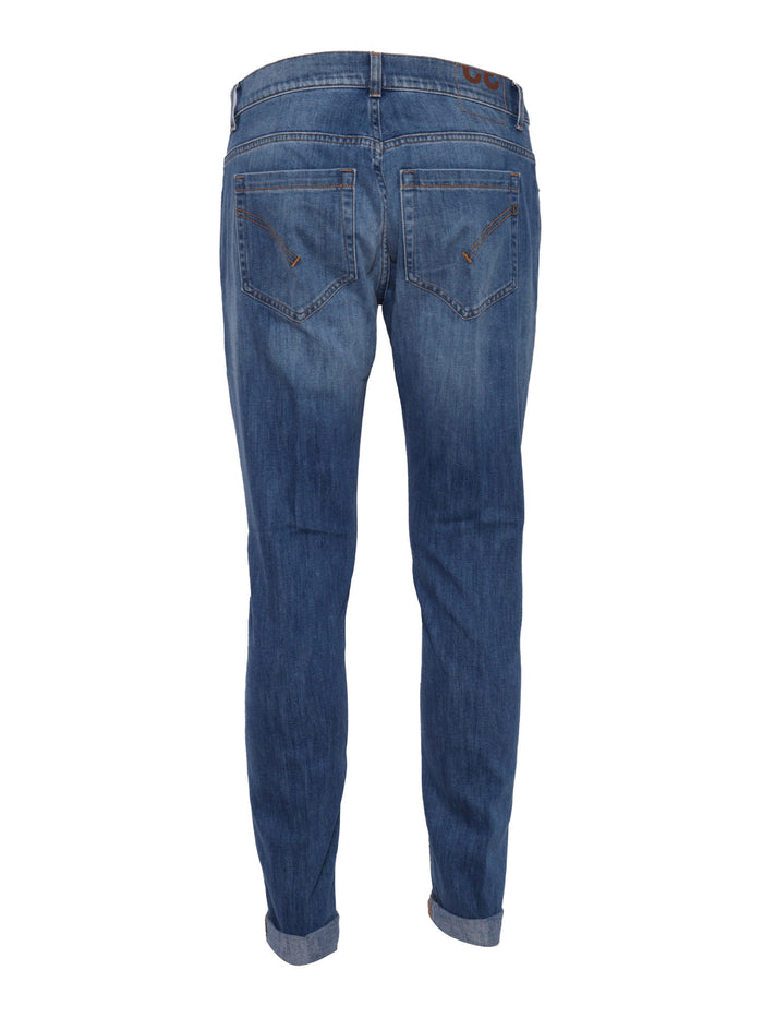 GEORGE PANTS Blue Cotton Elastomultiester Jean