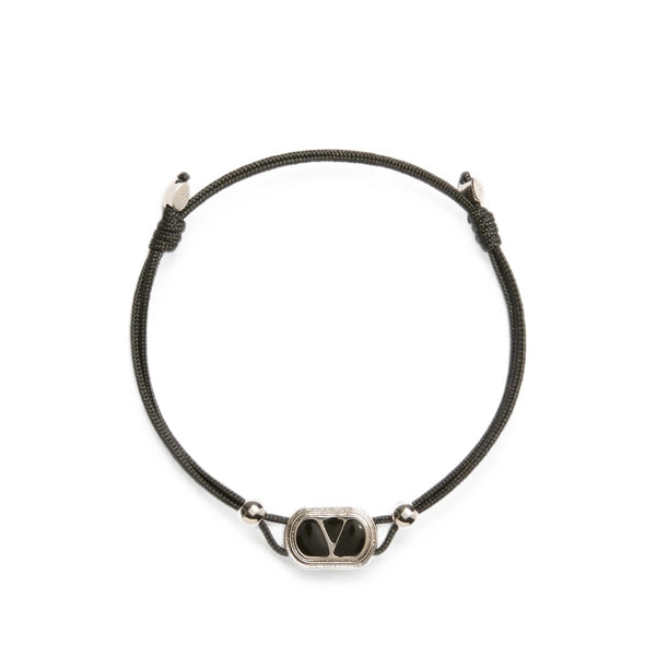Bracelet Black Palladium-Tone Cotton: 100. Bracelets