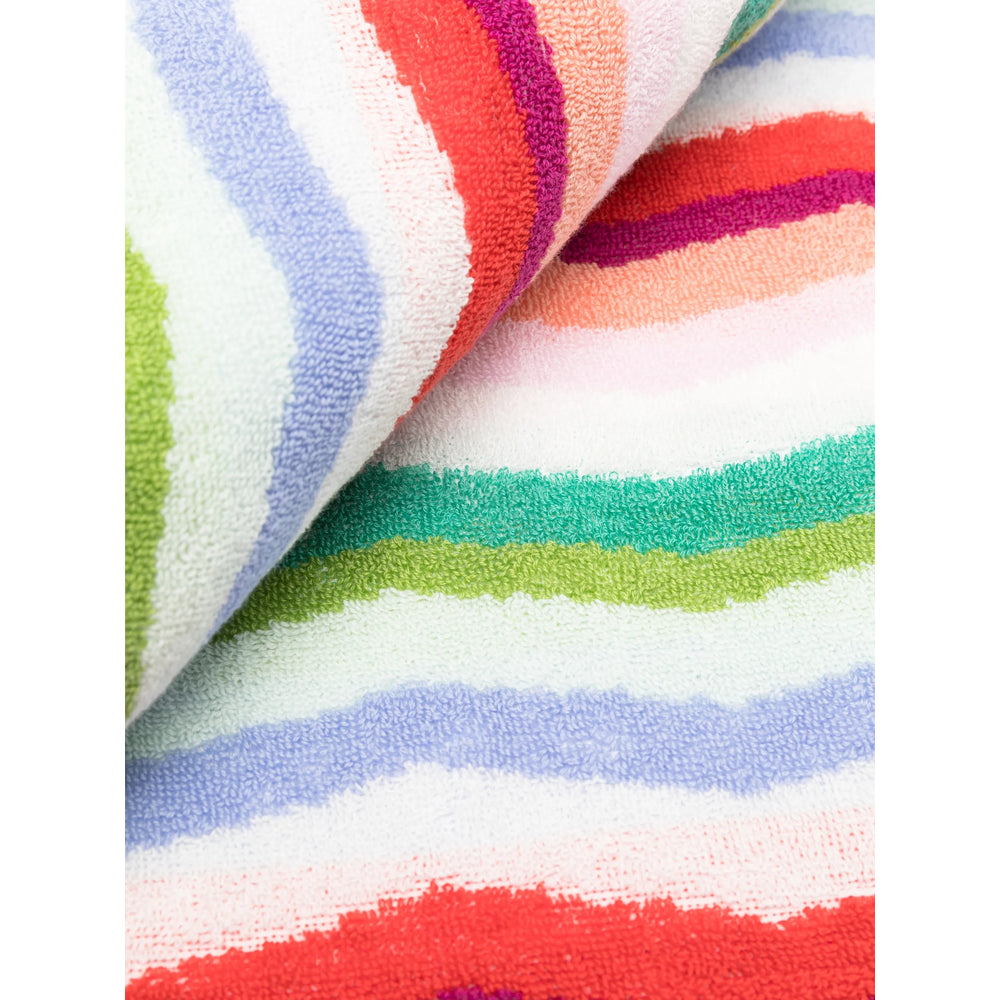 Beach Towel Missoni Home White/red Cotton: 100. Towels