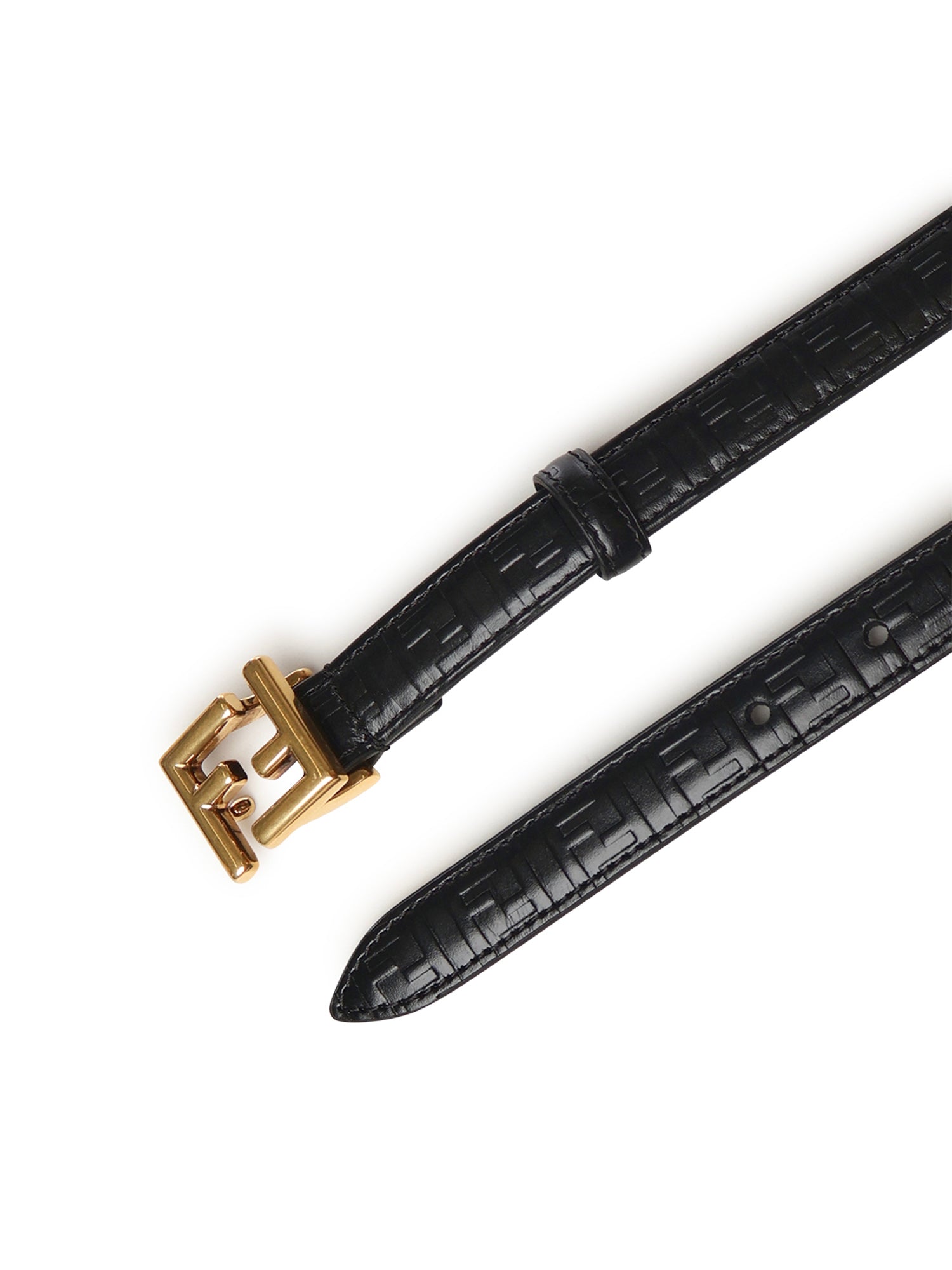 Fendi Belts Nero+obur Vit+interno:vit