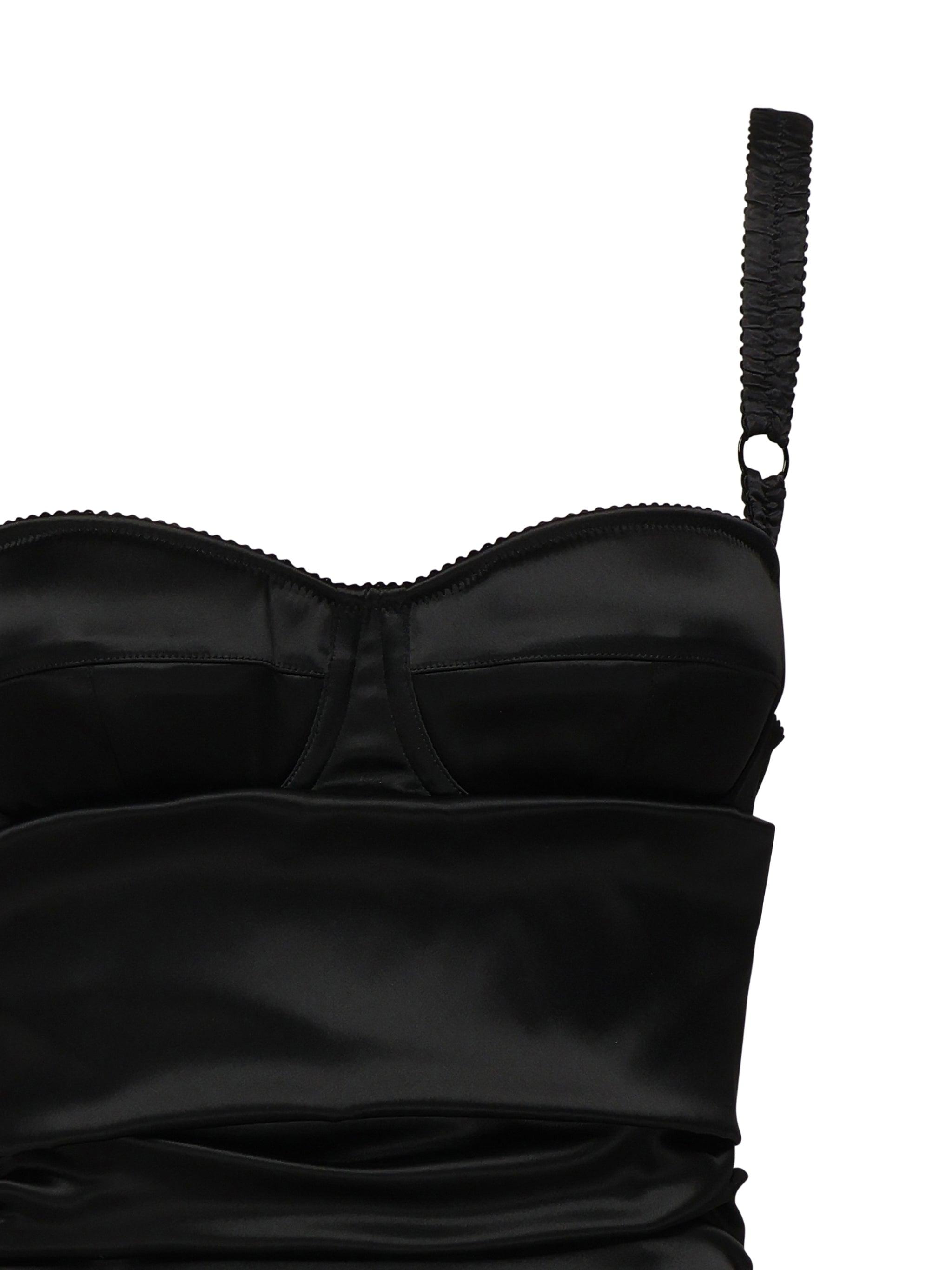 Dolce & Gabbana Dresses Black Acetate Polyamide Elastane