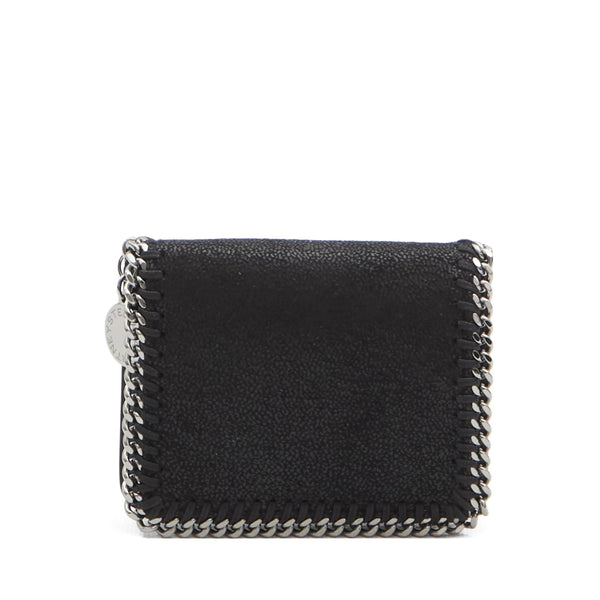 Black Wallet With Logo Charm Polyester & Purses