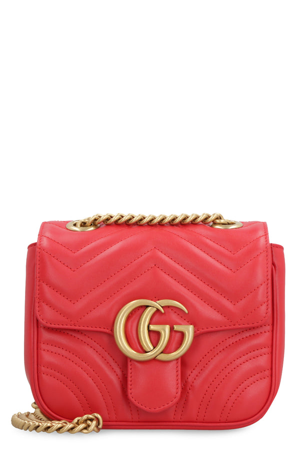 Marmont Mini Leather Shoulder Bag Red Lamb Handbags
