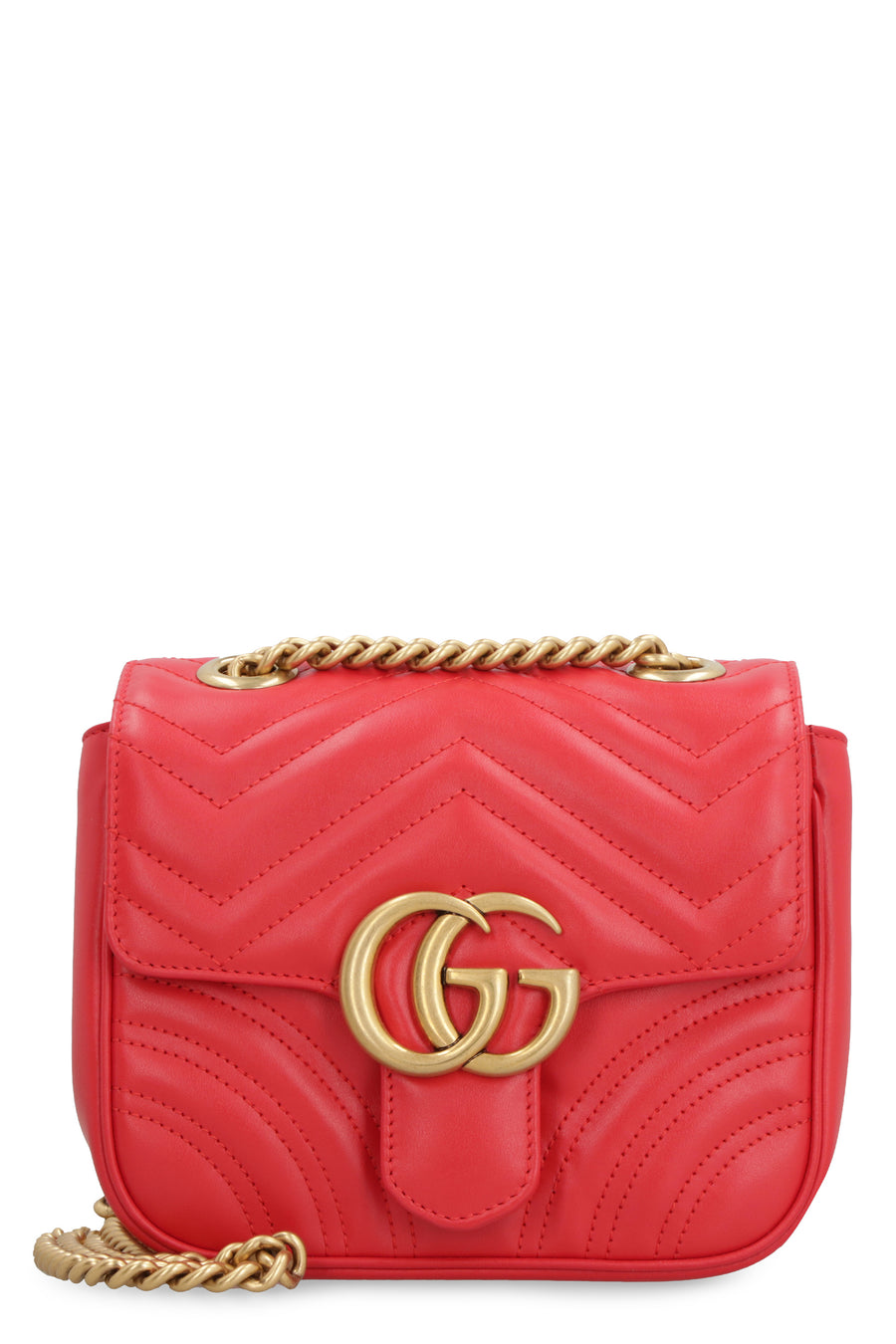 Marmont Mini Leather Shoulder Bag Red Lamb Handbags