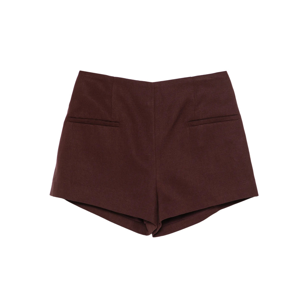 Short Faithfull The Brand Red Linen/flax: 22