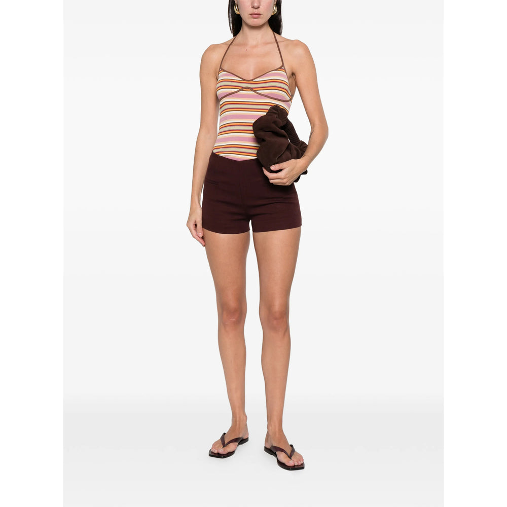 Short Faithfull The Brand Red Linen/flax: 22