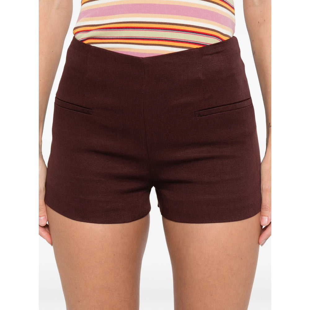 Short Faithfull The Brand Red Linen/flax: 22