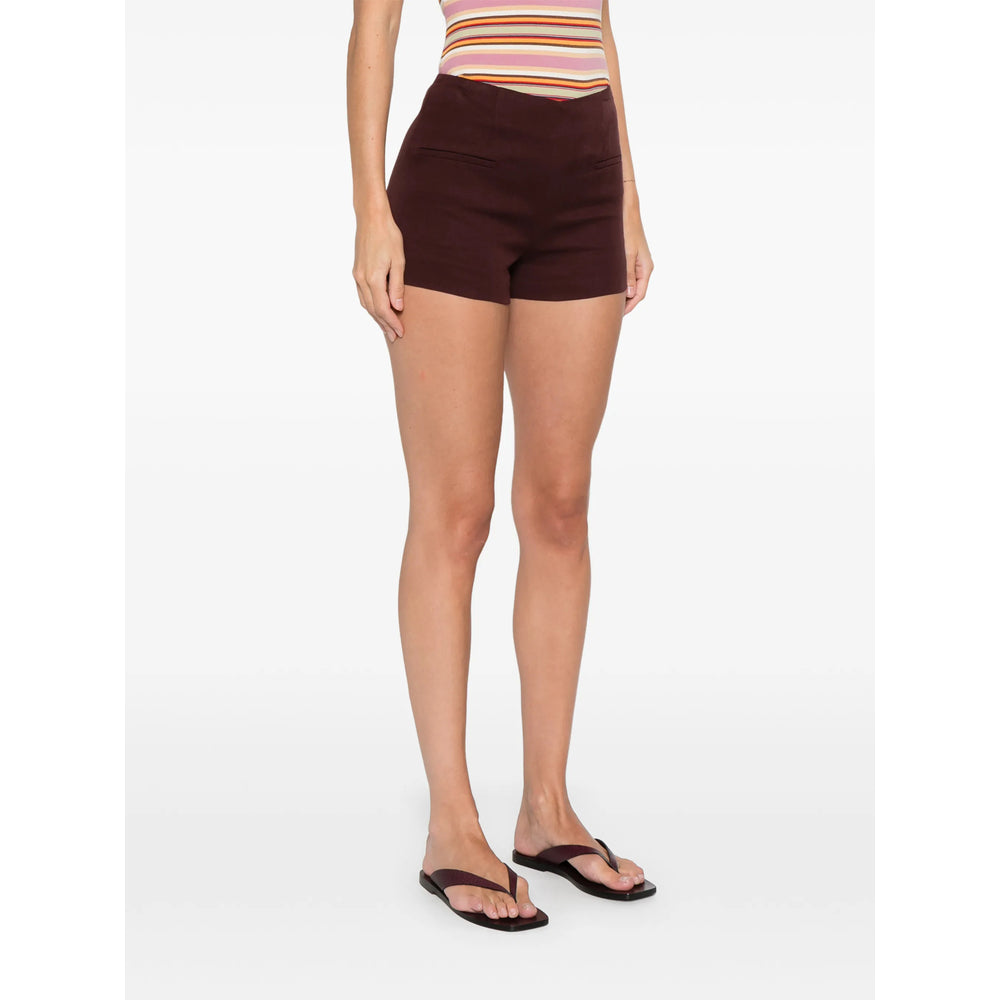 Short Faithfull The Brand Red Linen/flax: 22