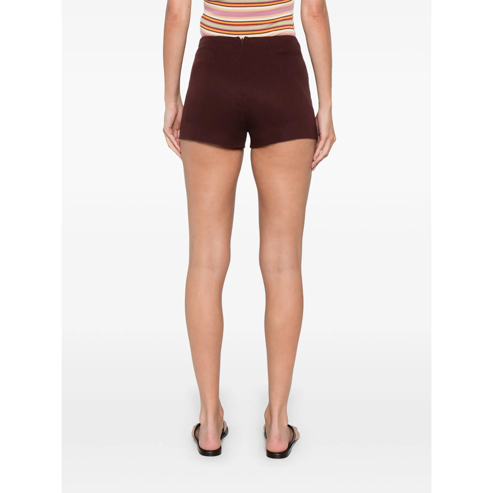 Short Faithfull The Brand Red Linen/flax: 22