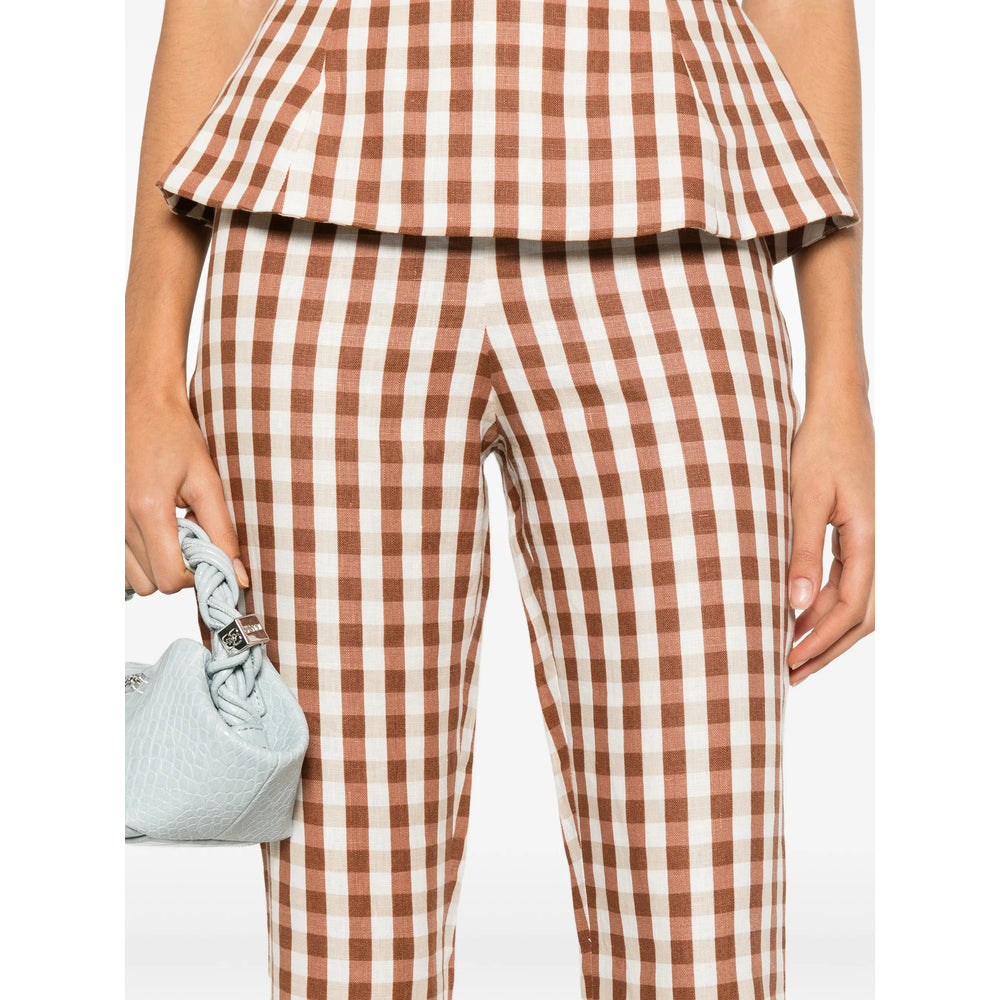 Pant Faithfull The Brand Brown/neutrals Linen/flax: 100