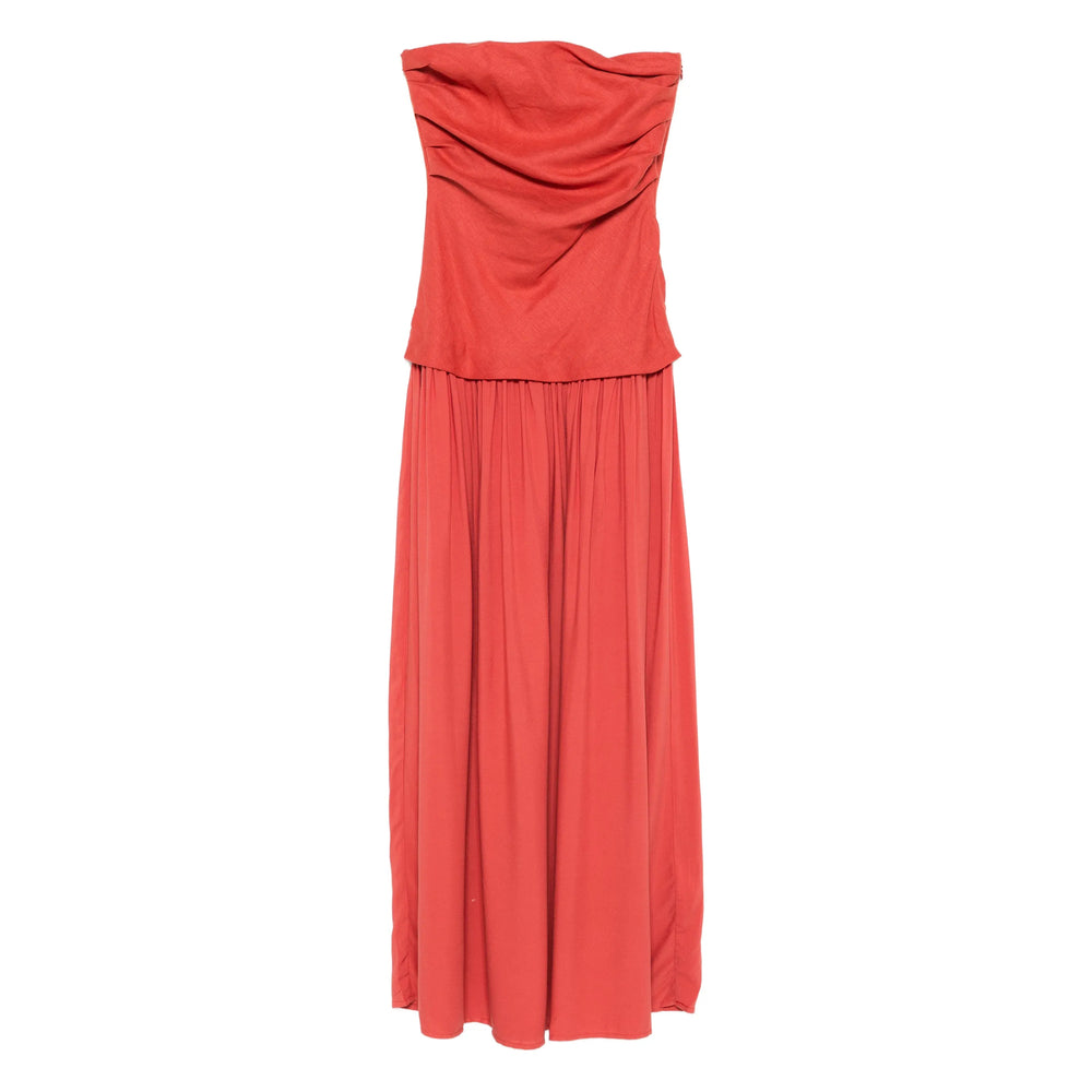 Dress Faithfull The Brand Red Lining Cotton: 100