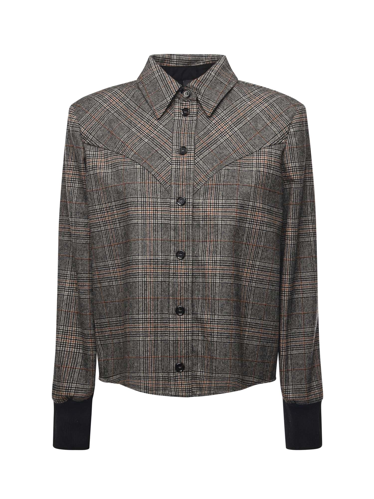 Pinko Shirts Multi. Beige/grigio/giallo