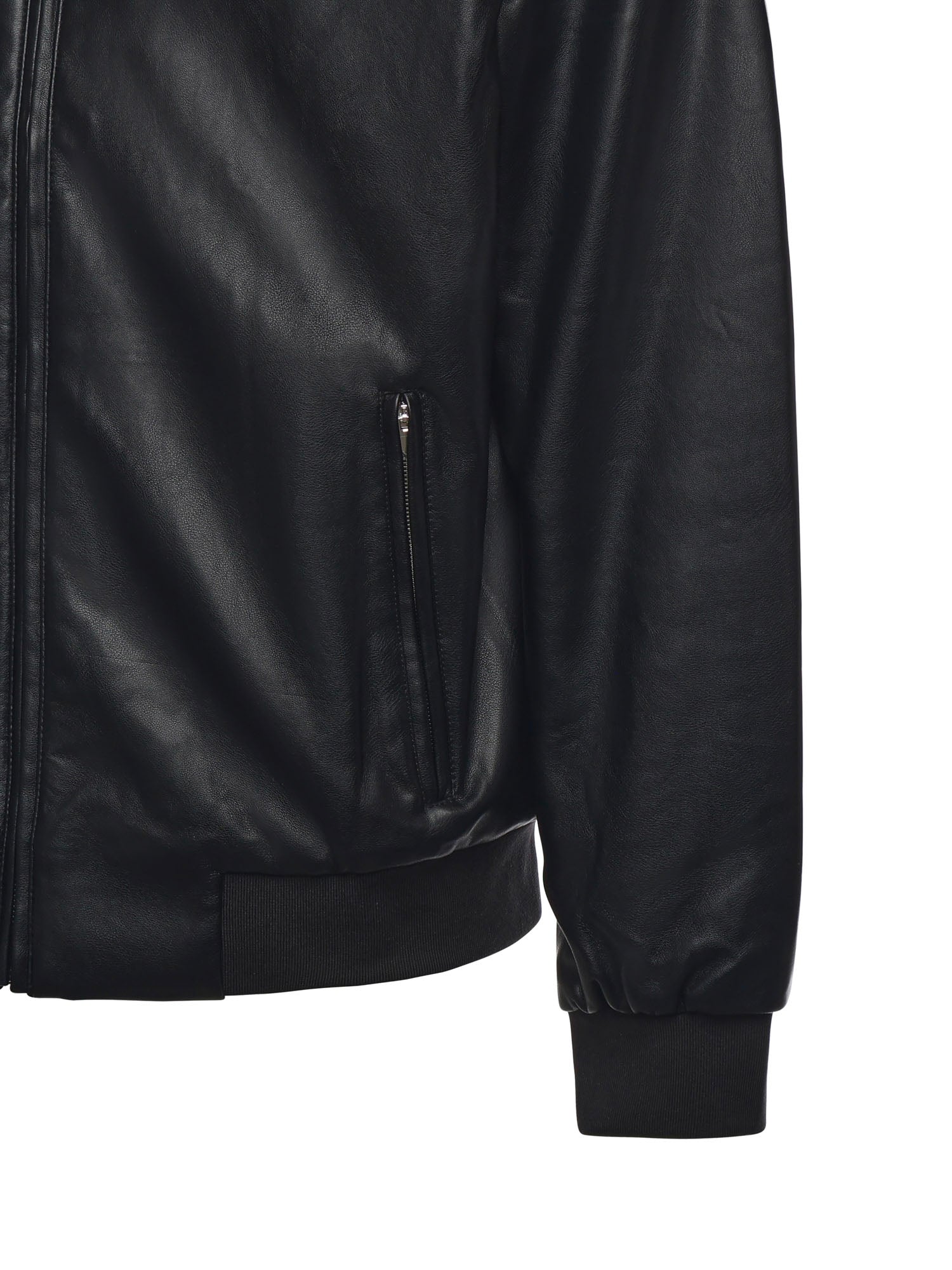 Calvin Klein Jackets Black Polyurethane