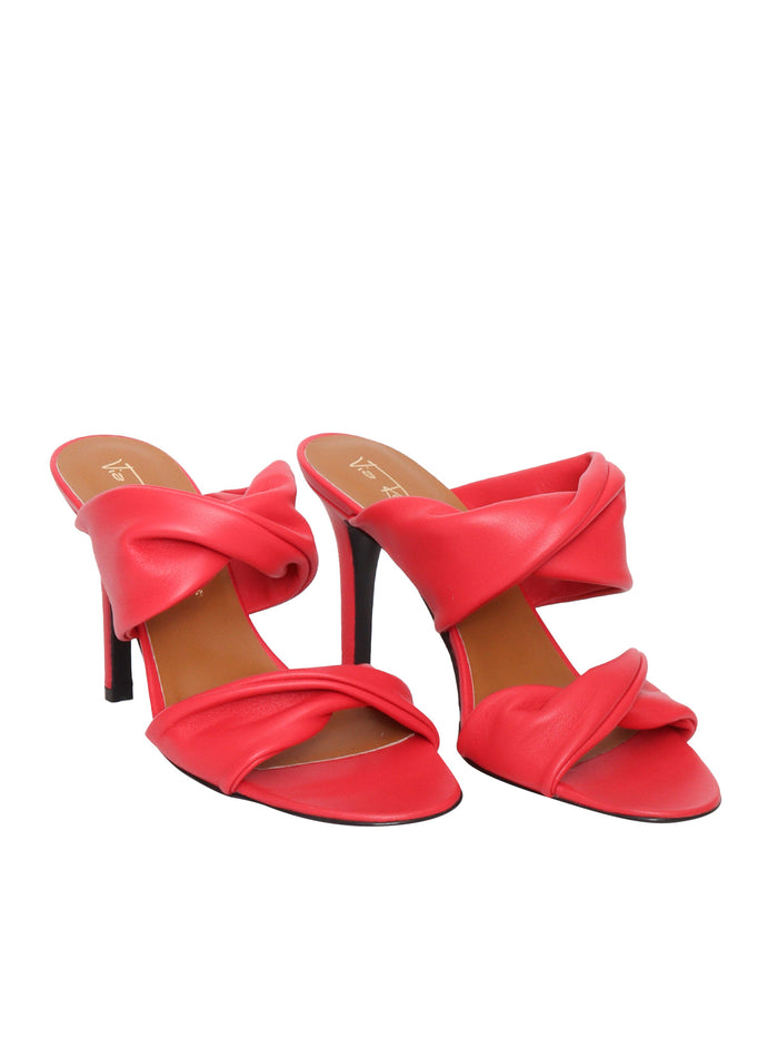 Red tubolar sandals Leather Sole