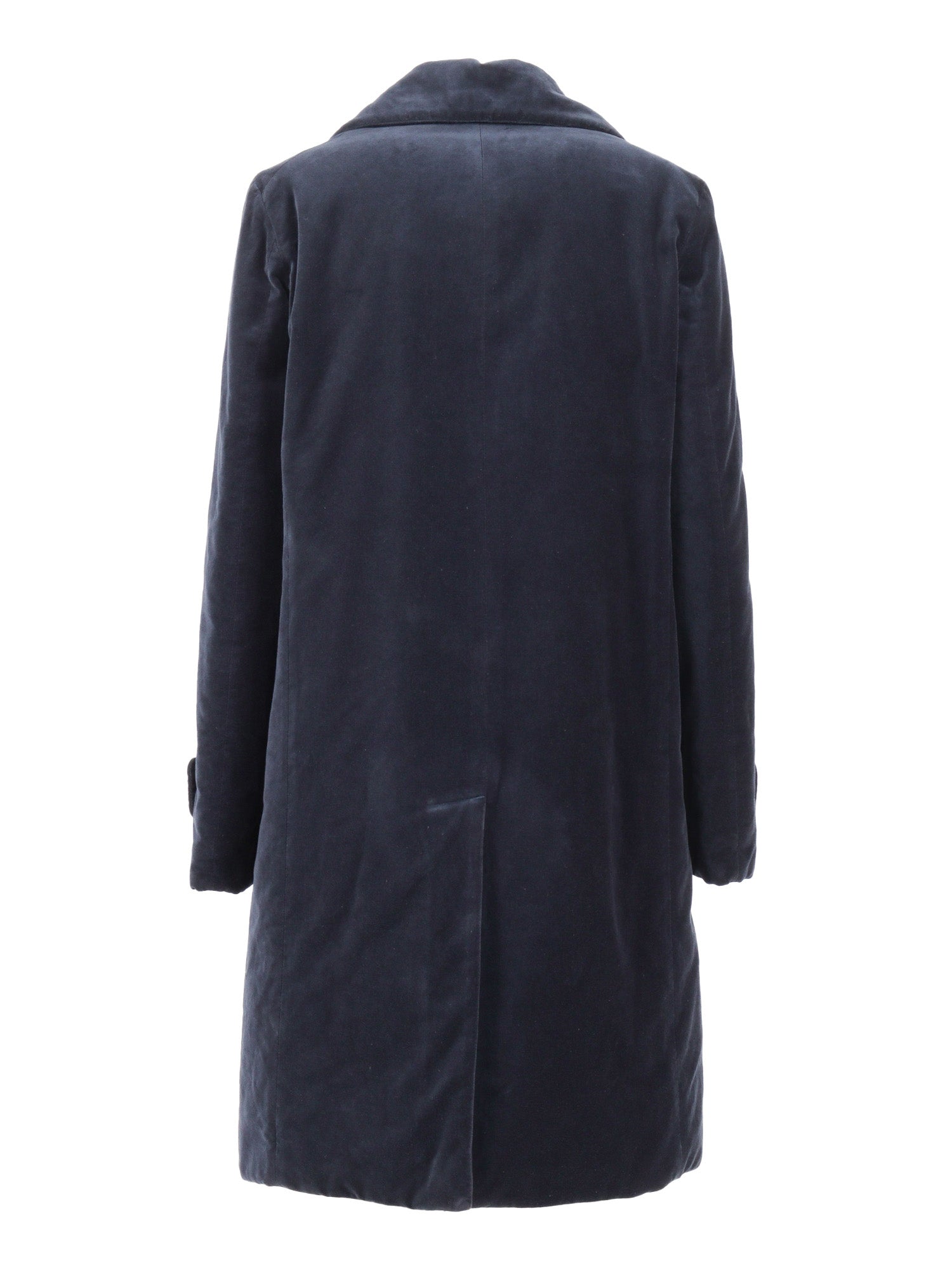 Woman Coat Blue Cotton