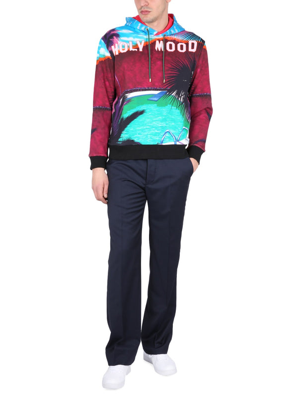 California Print Sweatshirt Multicolour Cotton Polyester Sweatshirts