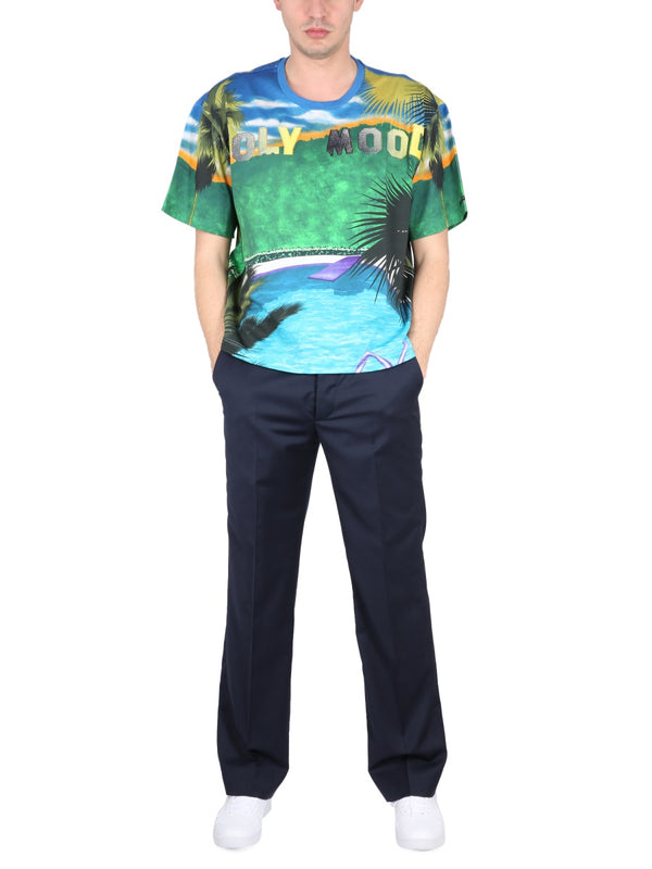 California Print T-Shirt Multicolour Cotton T-shirts