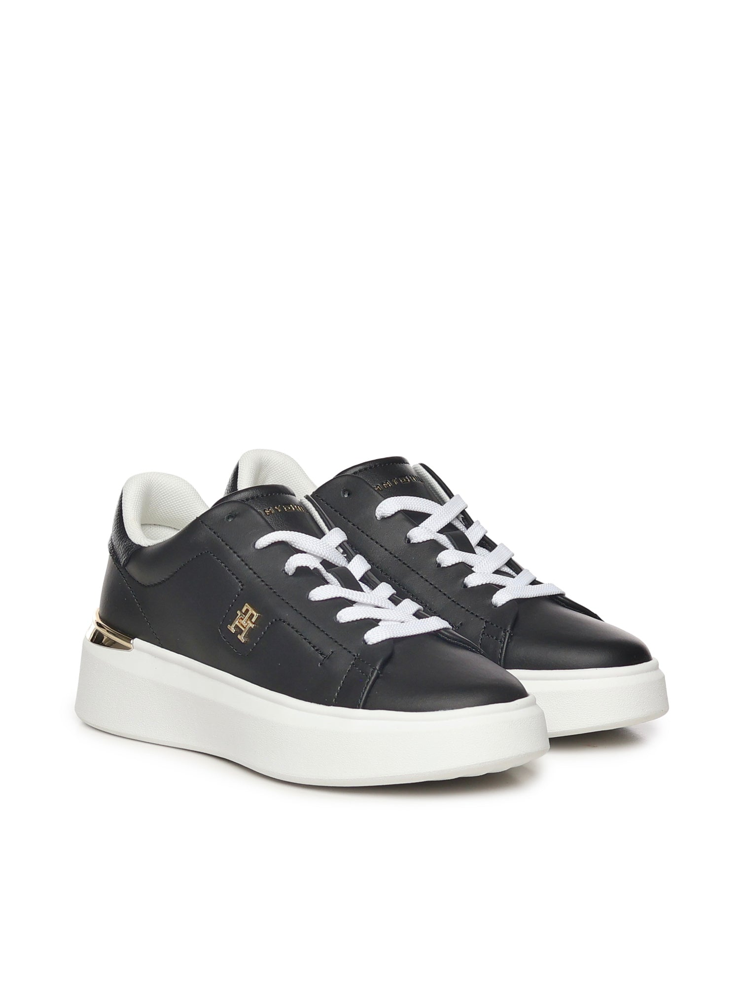 Tommy Hilfiger Sneakers Black Cow Nappa Leather ()