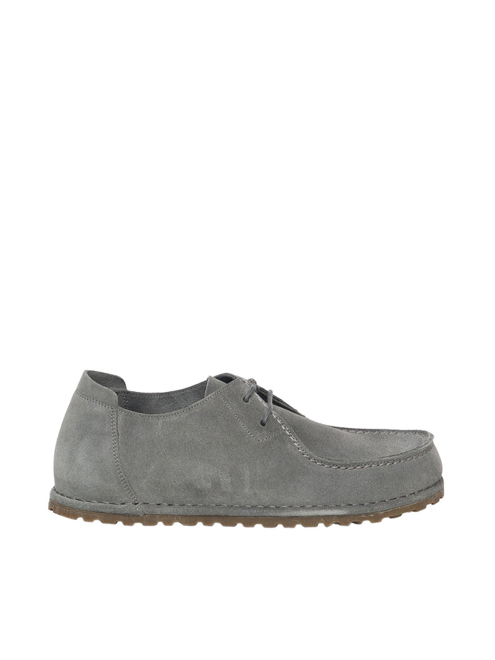 Birkenstock Flat Shoes Basalt Grey Suede Leather