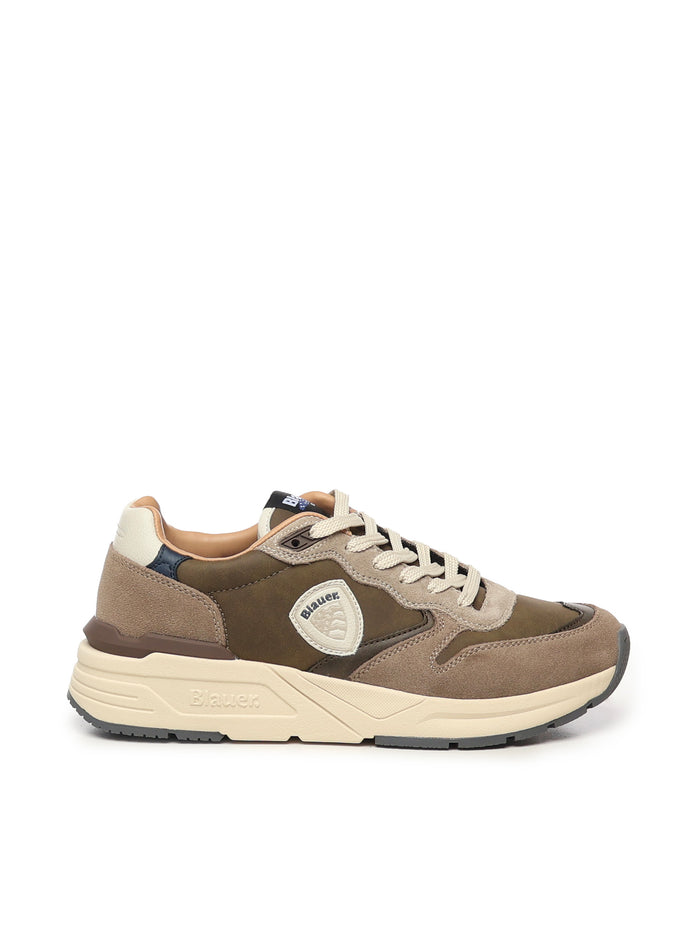 Blauer Sneakers Taupe/military