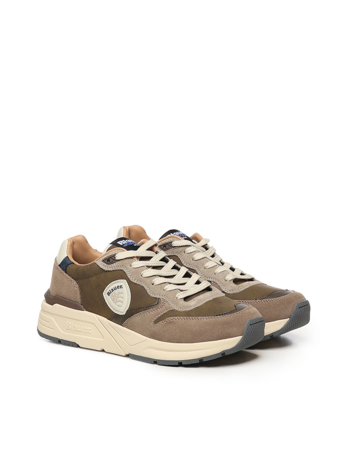 Blauer Sneakers Taupe/military