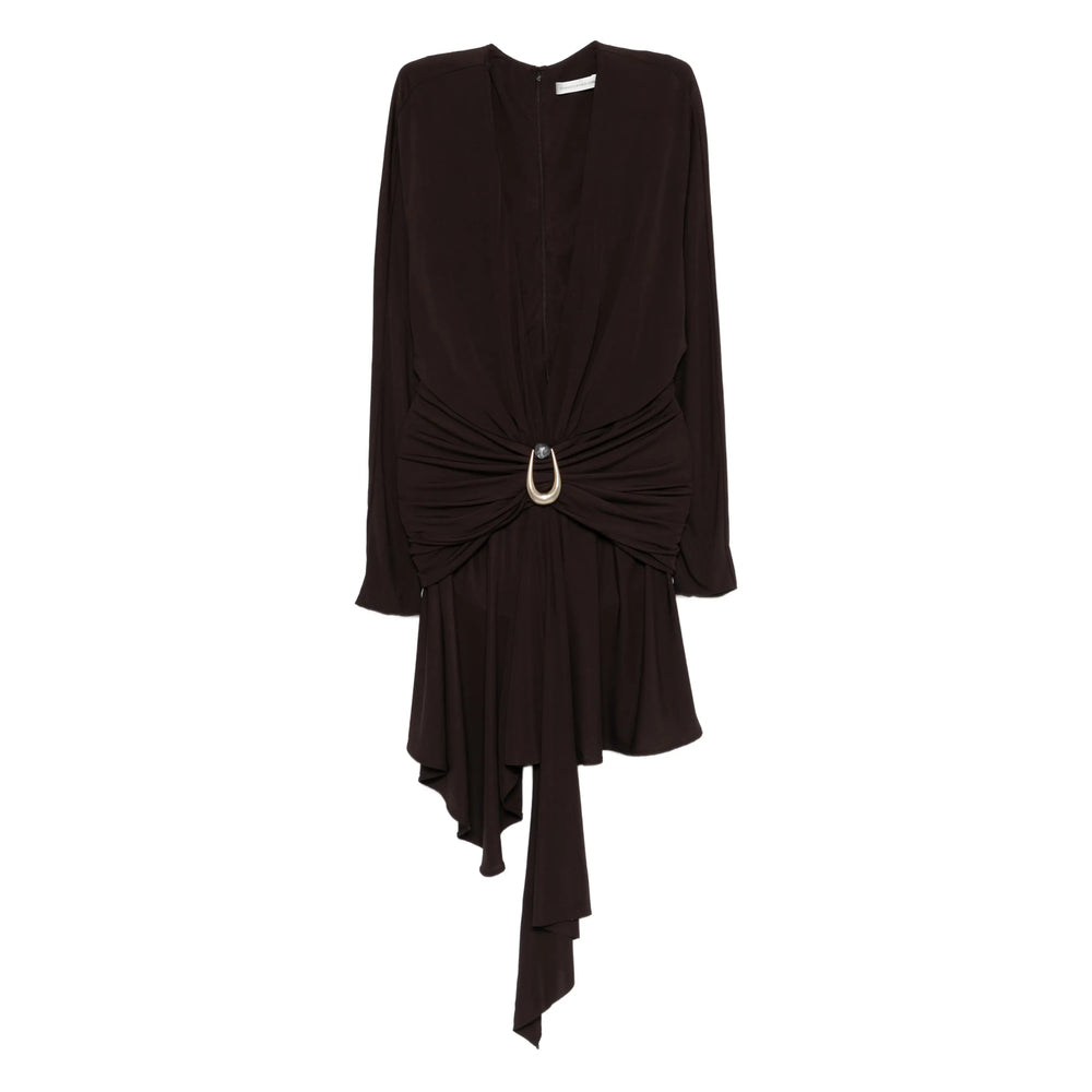 Dress Christopher Esber Brown Viscose: 100