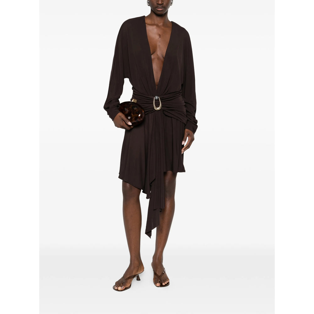 Dress Christopher Esber Brown Viscose: 100