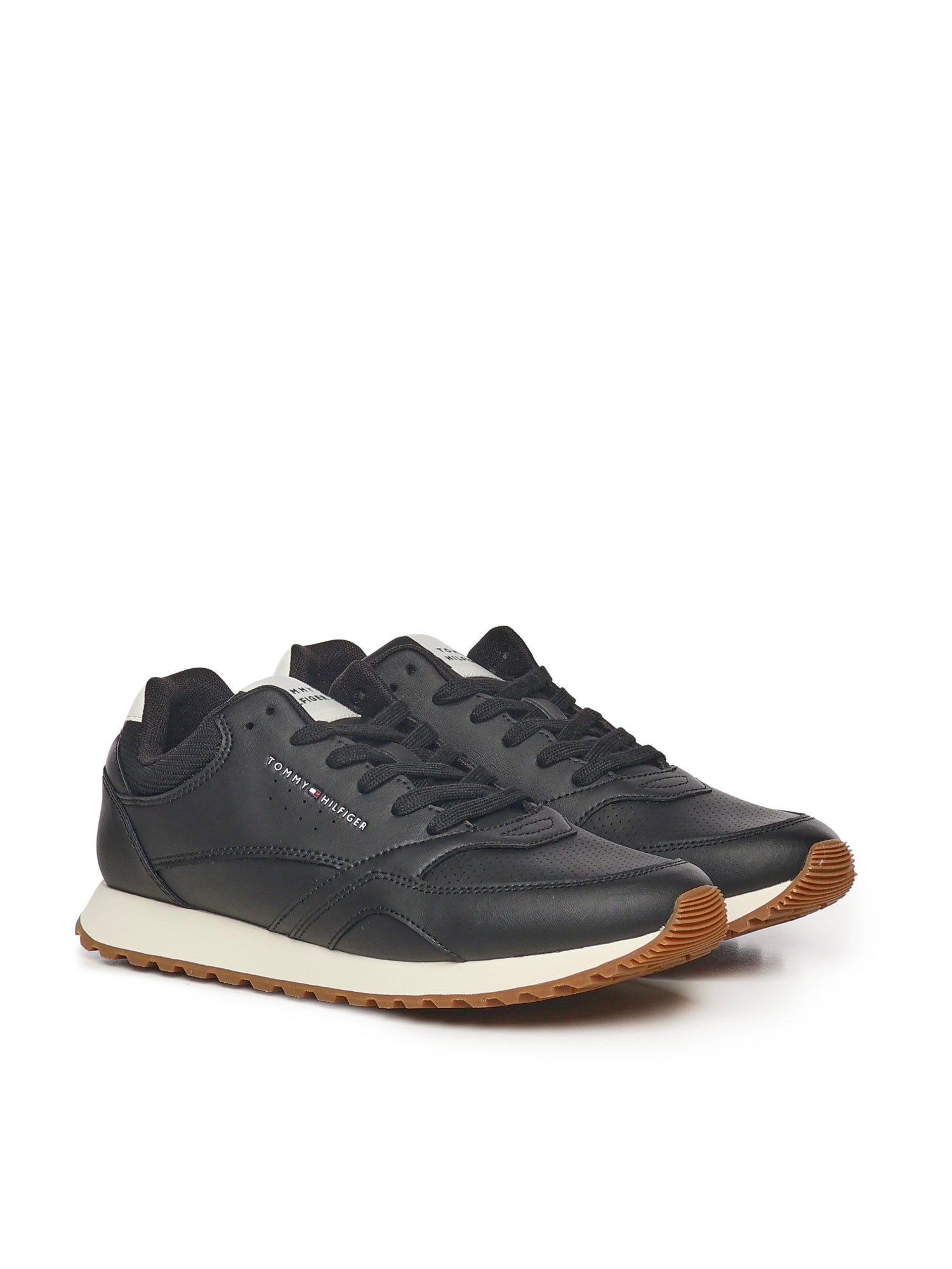 Tommy Hilfiger Sneakers Black Leather (fwa) ()