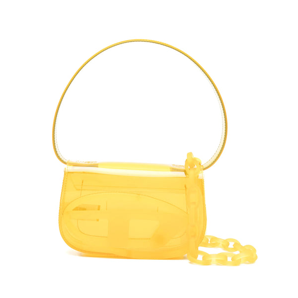 Mini Bag 1dr Yellow Chain Embellishment Thermoplastic Polyurethane
