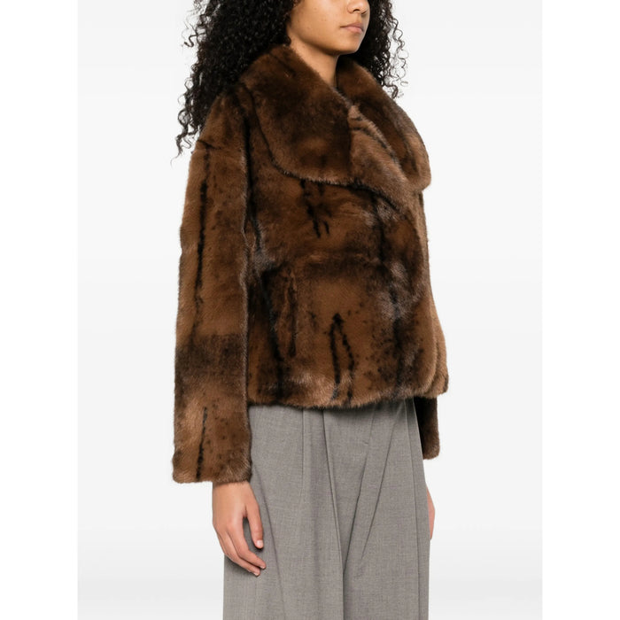 Coat Ba&sh Brown/black Polyester