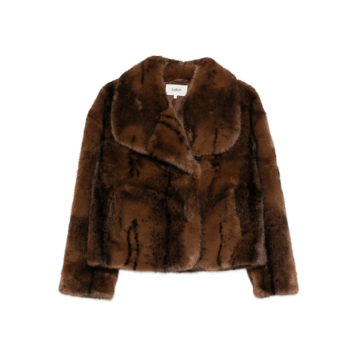 Coat Ba&sh Brown/black Polyester