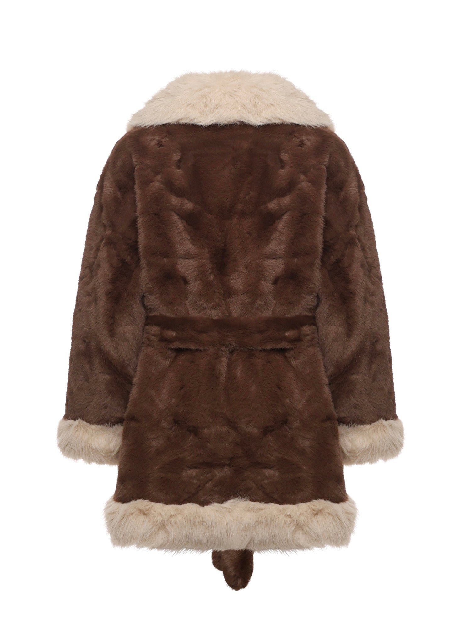 V° 73 Coats Beige/brown Polyester