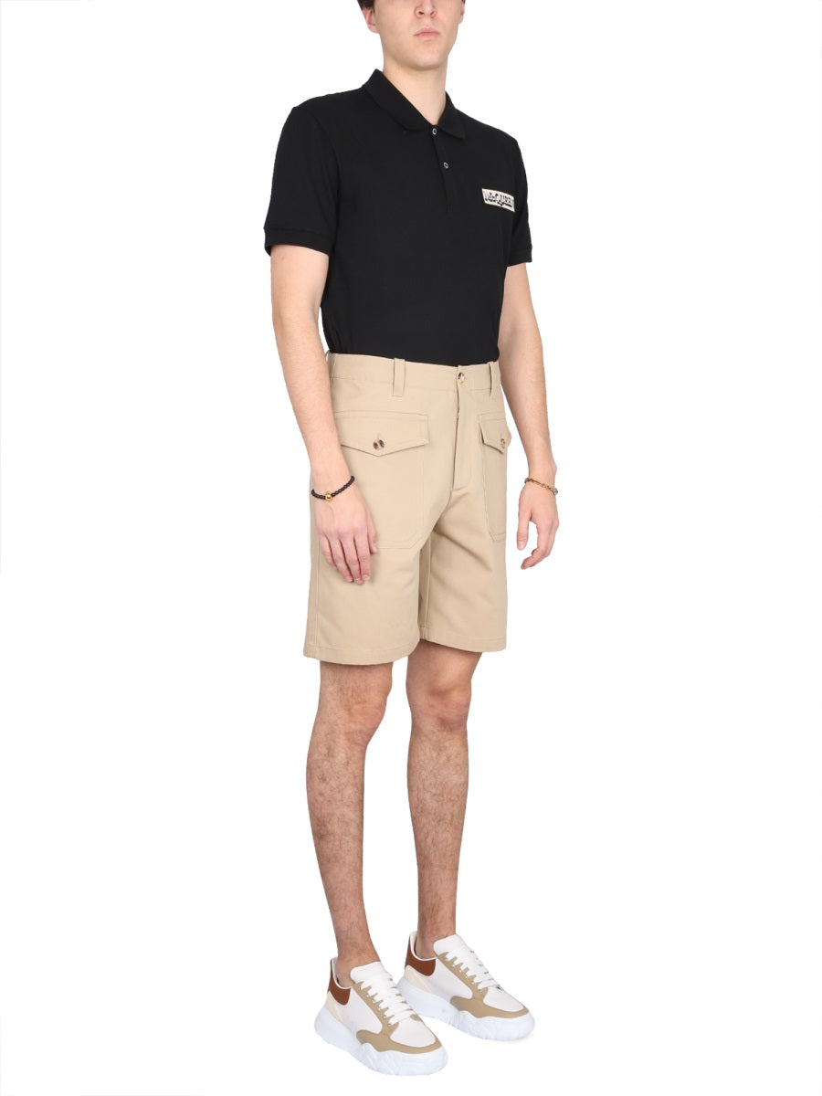 Bermuda Cargo Beige Cotton Short
