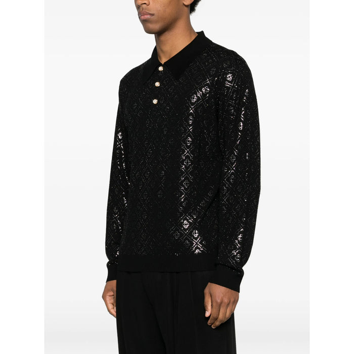 Sweater Casablanca Black/silver Merino: 100