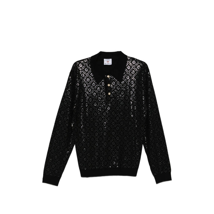 Sweater Casablanca Black/silver Merino: 100