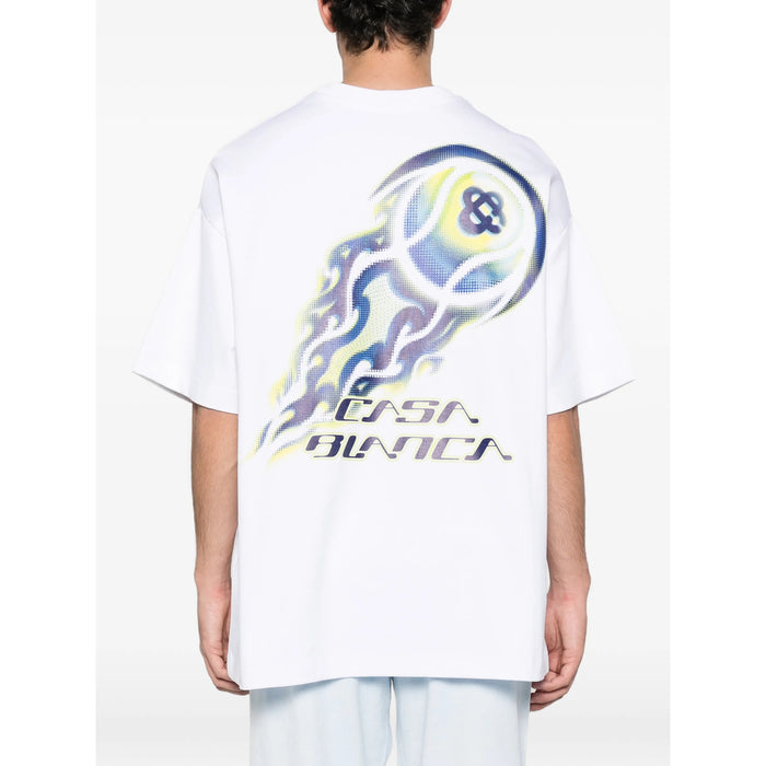 T-Shirt Casablanca White/blue Cotton: 92. T-shirts