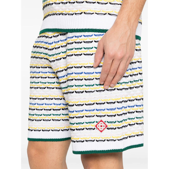 Short Casablanca White/yellow Cotton