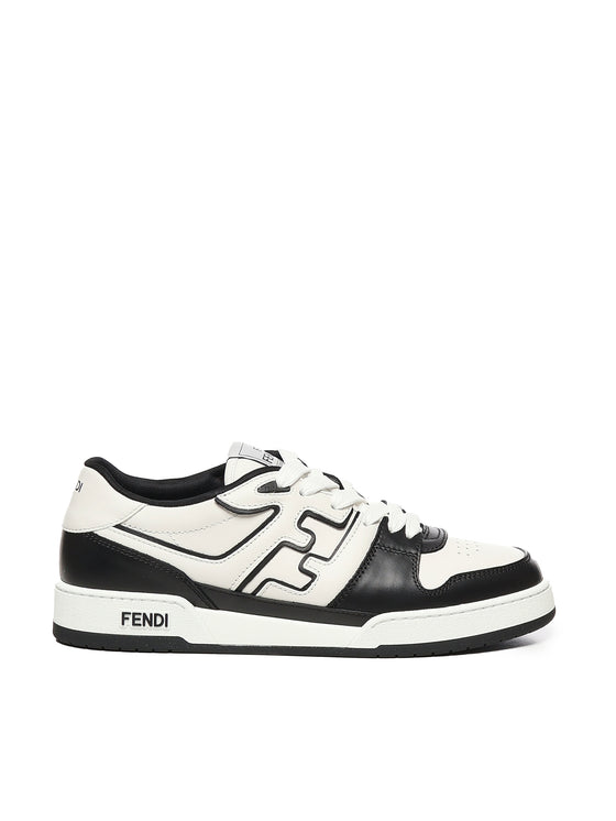 Fendi Sneakers White, Black Calfskin