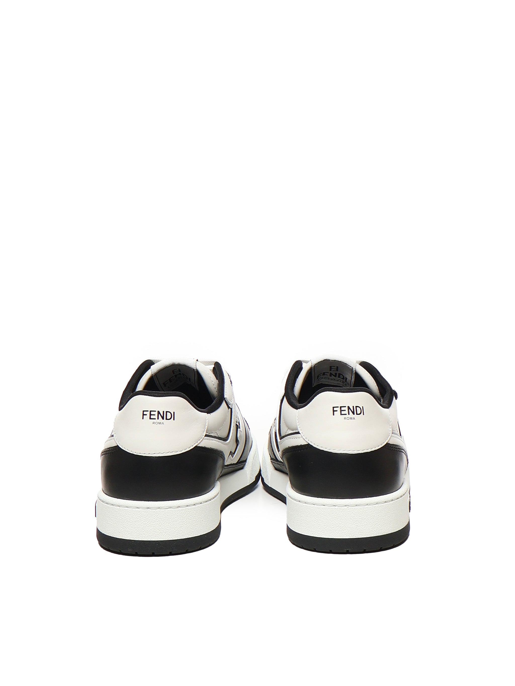 Fendi Sneakers White, Black Calfskin